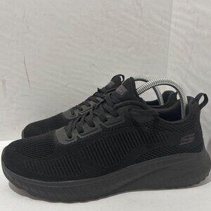 Skechers Women's Bobs Squad Chaos Face Off Sneaker Black Size 8.5